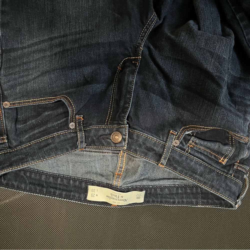 Cut hem Abercrombie boot cut jeans size 8